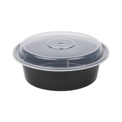 BLACK BOTTOM CLR TOP ROUND 32OZ 150CT