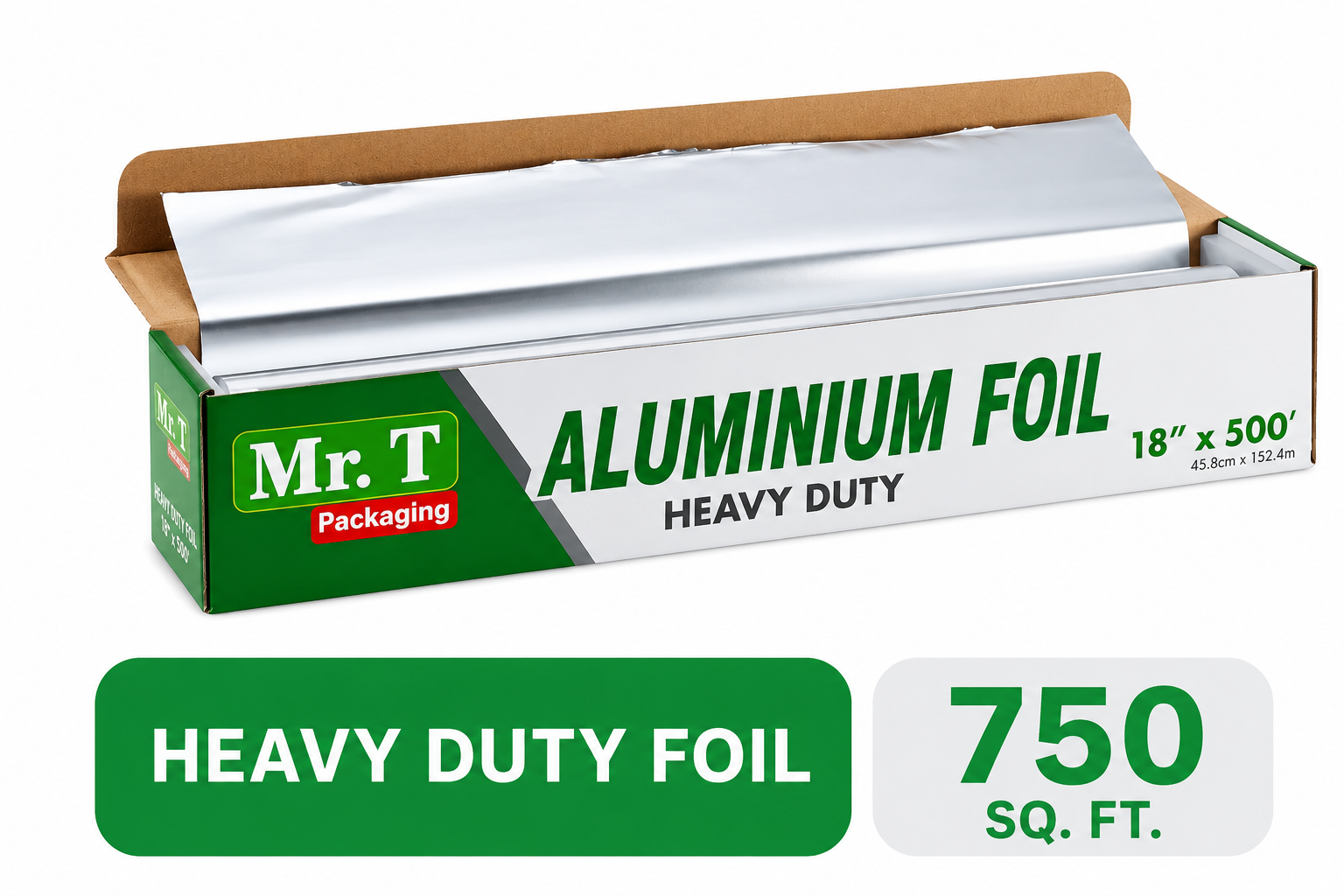 ALUMINUM FOIL ROLL 18 X 500 HVY DUTY