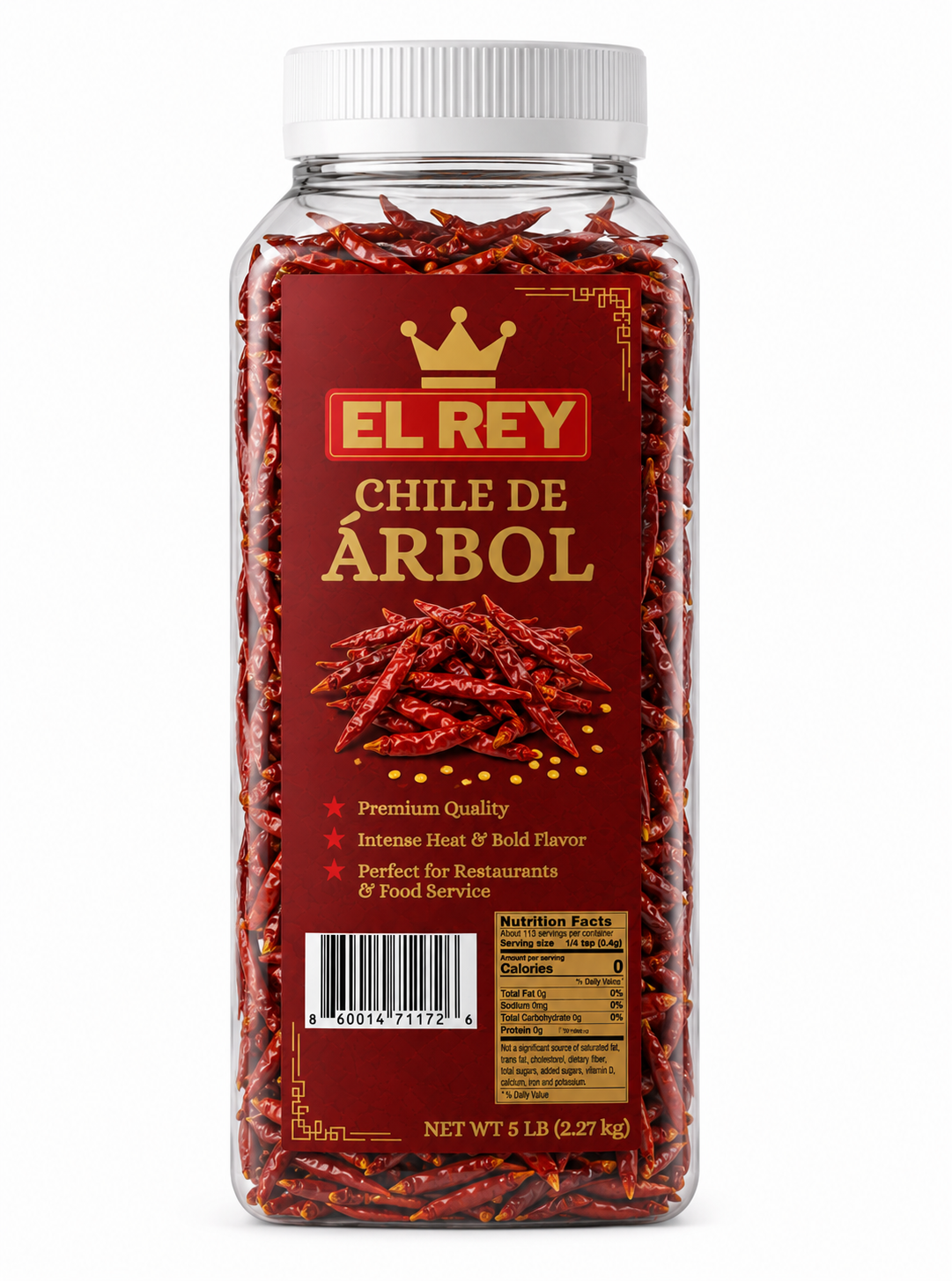 CHILE DE ÁRBOL 5LBS